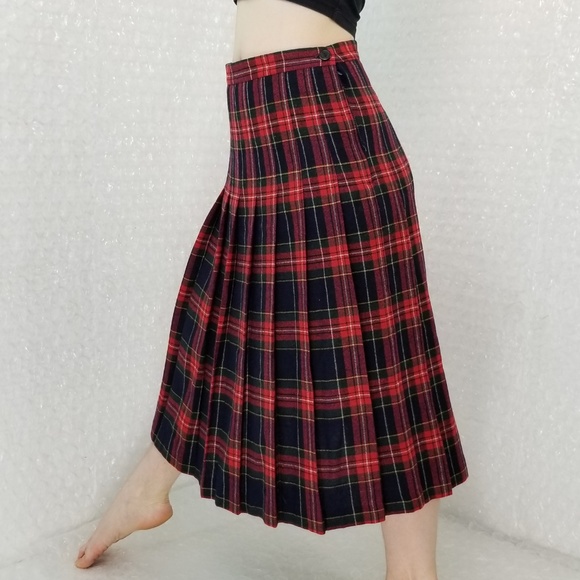 SOLD🌈1970s Barclay Square tartan midi skirt - Picture 6 of 6